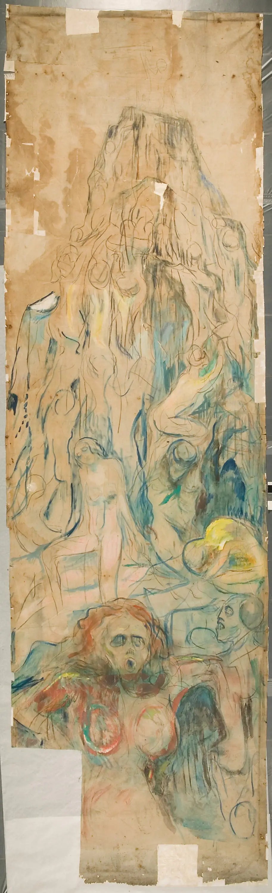 Reproduction du tableau « La Montagne humaine : partie centrale - Edvard Munch » par Alpha Reproduction en peinture à l’huile