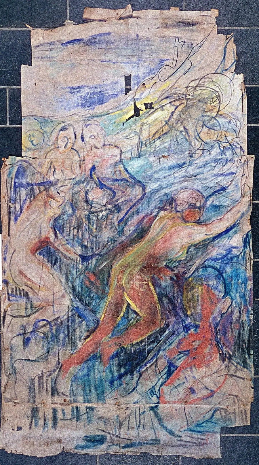 A Montanha Humana: parte superior esquerda - Edvard Munch