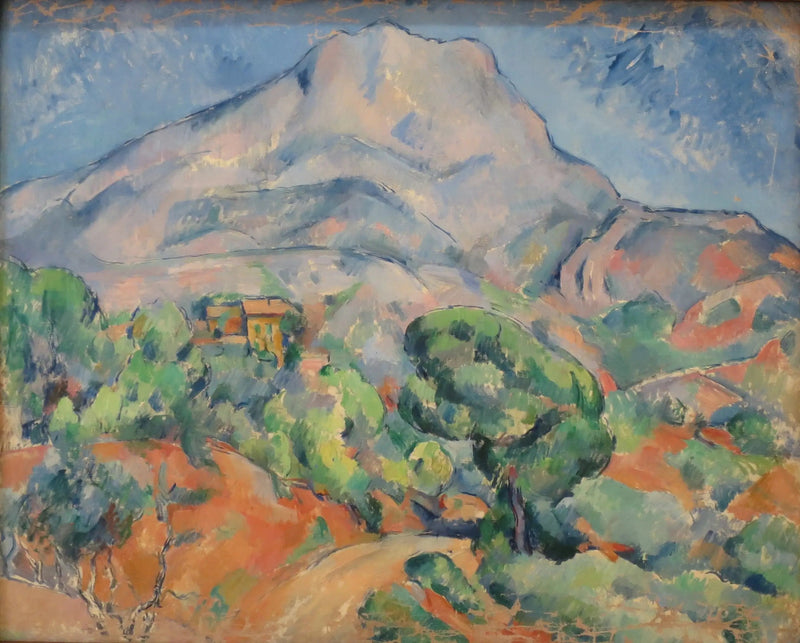 A Montanha Sainte-Victoire acima da estrada do Tholonet - Paul Cézanne