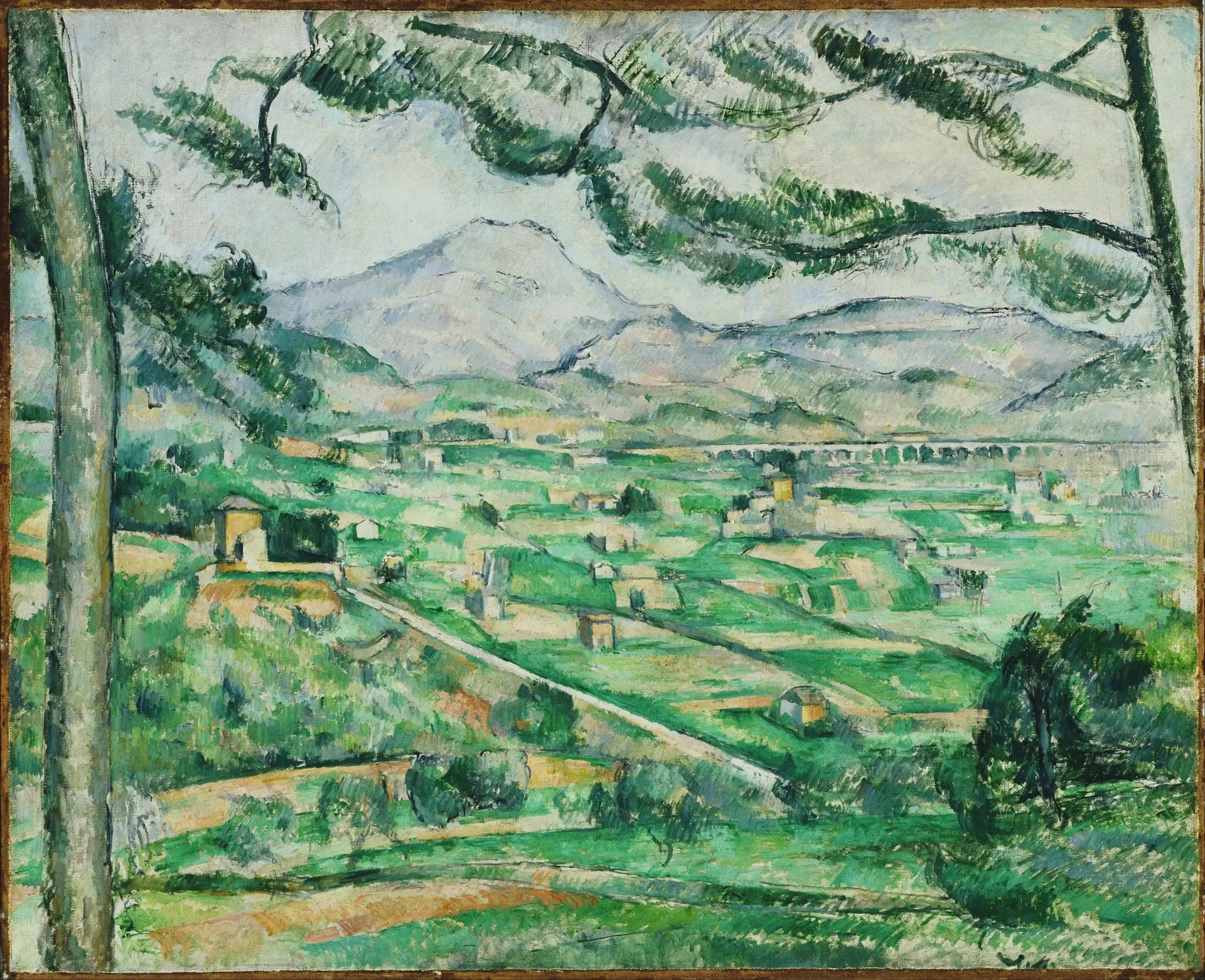 La Montagne Sainte-Victoire au grand pin - Paul Cézanne image 1 reproduction réalisée par Alpha Reproduction