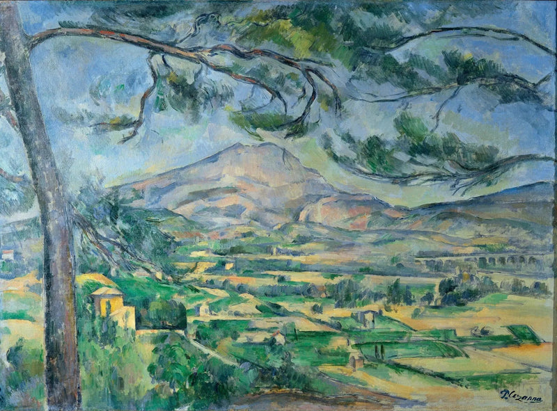 A Montanha Sainte-Victoire com o grande pinheiro - Paul Cézanne