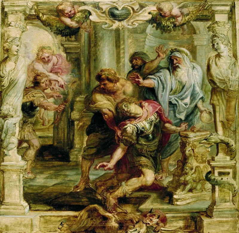 A morte de Aquiles - Peter Paul Rubens