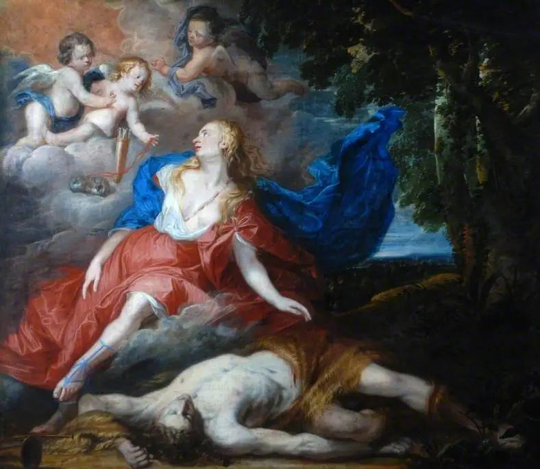 A morte de Adônis - Antoine van Dyck