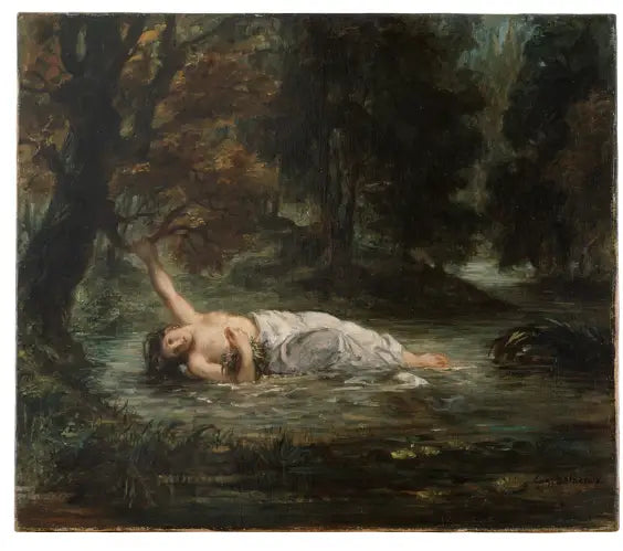 A Morte de Ofélia - Eugène Delacroix