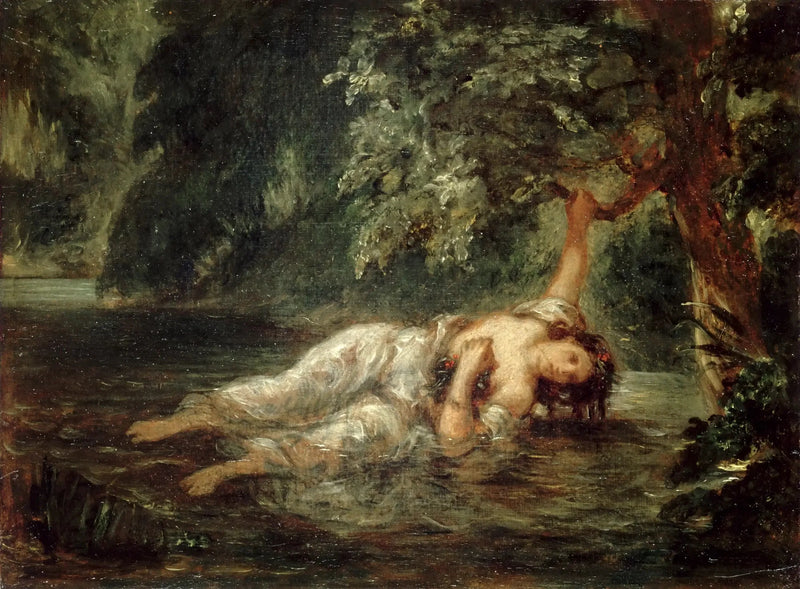 A Morte de Ofélia - Eugène Delacroix