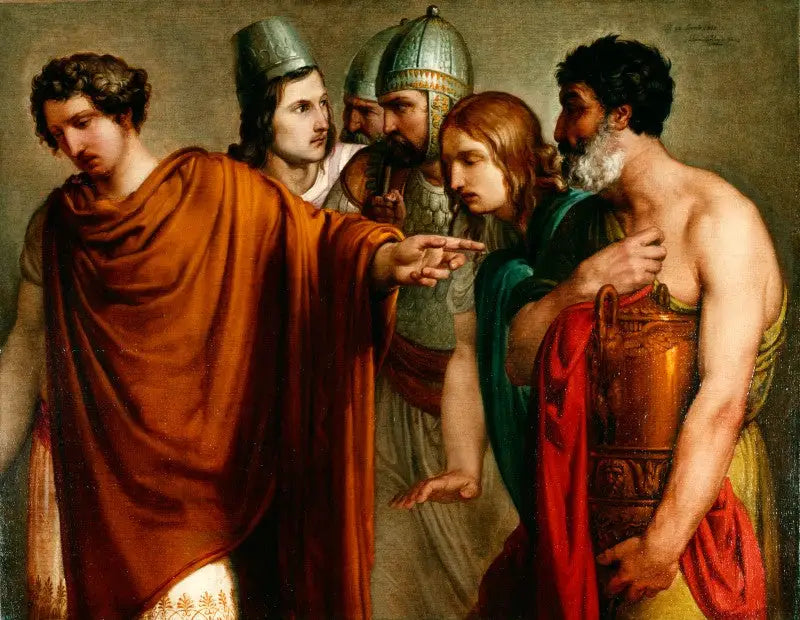 A morte de Abradate - Francesco Hayez