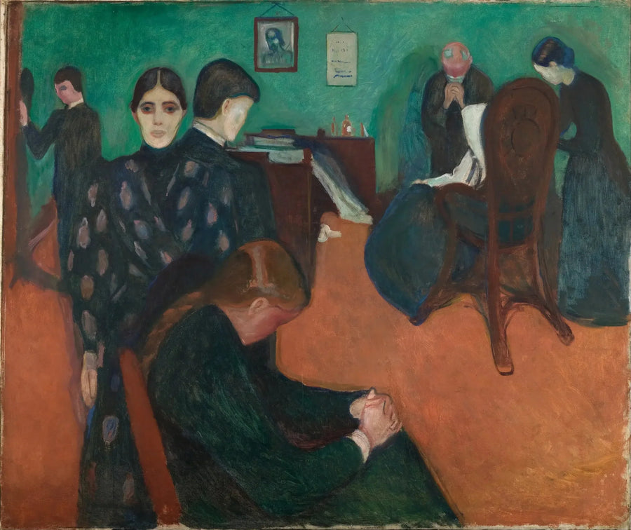 A Morte na Quarto do Doente - Edvard Munch