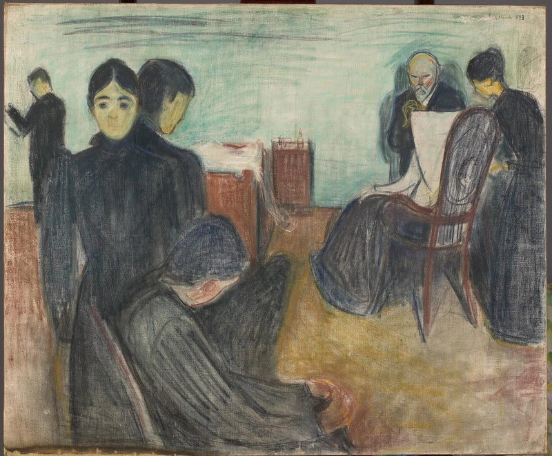 A Morte na Quarto do Doente - Edvard Munch