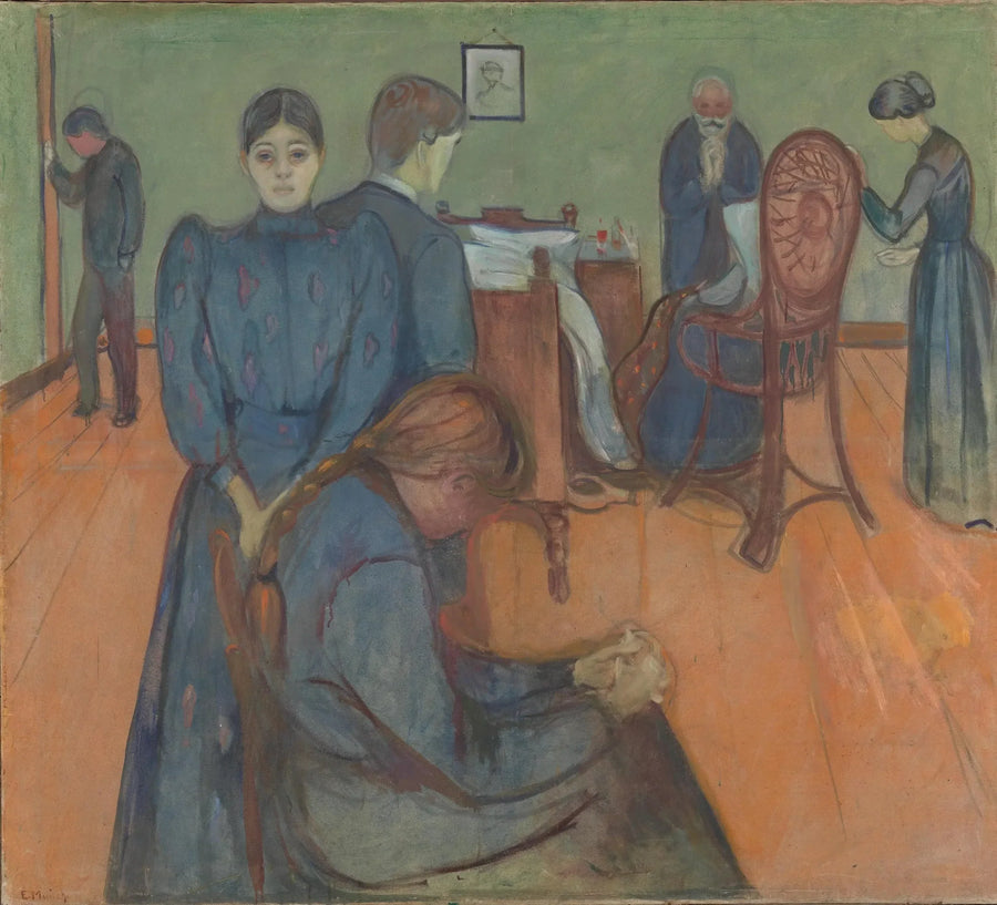 A Morte na Quarto do Doente - Edvard Munch