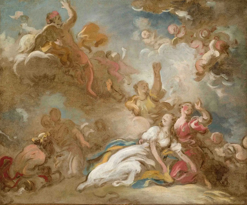 A morte de Cleópatra - Jean-Honoré Fragonard