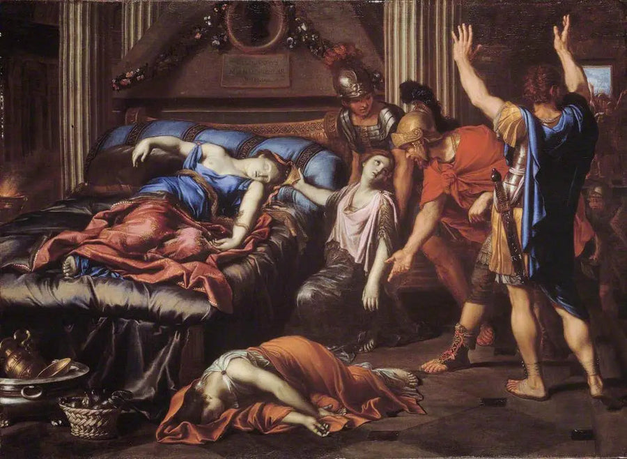 A morte de Cleópatra - Pierre Mignard