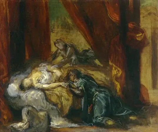 A morte de Desdêmona - Eugène Delacroix