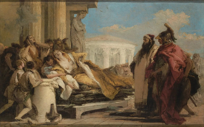 A morte de Dido - Giovanni Battista Tiepolo
