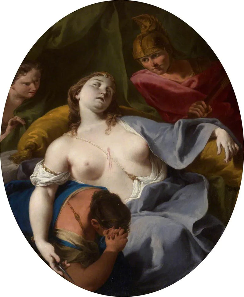 A morte de Lucrécia - Giovanni Battista Pittoni