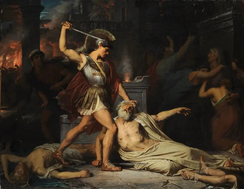 A Morte de Príamo - Jules Lefebvre