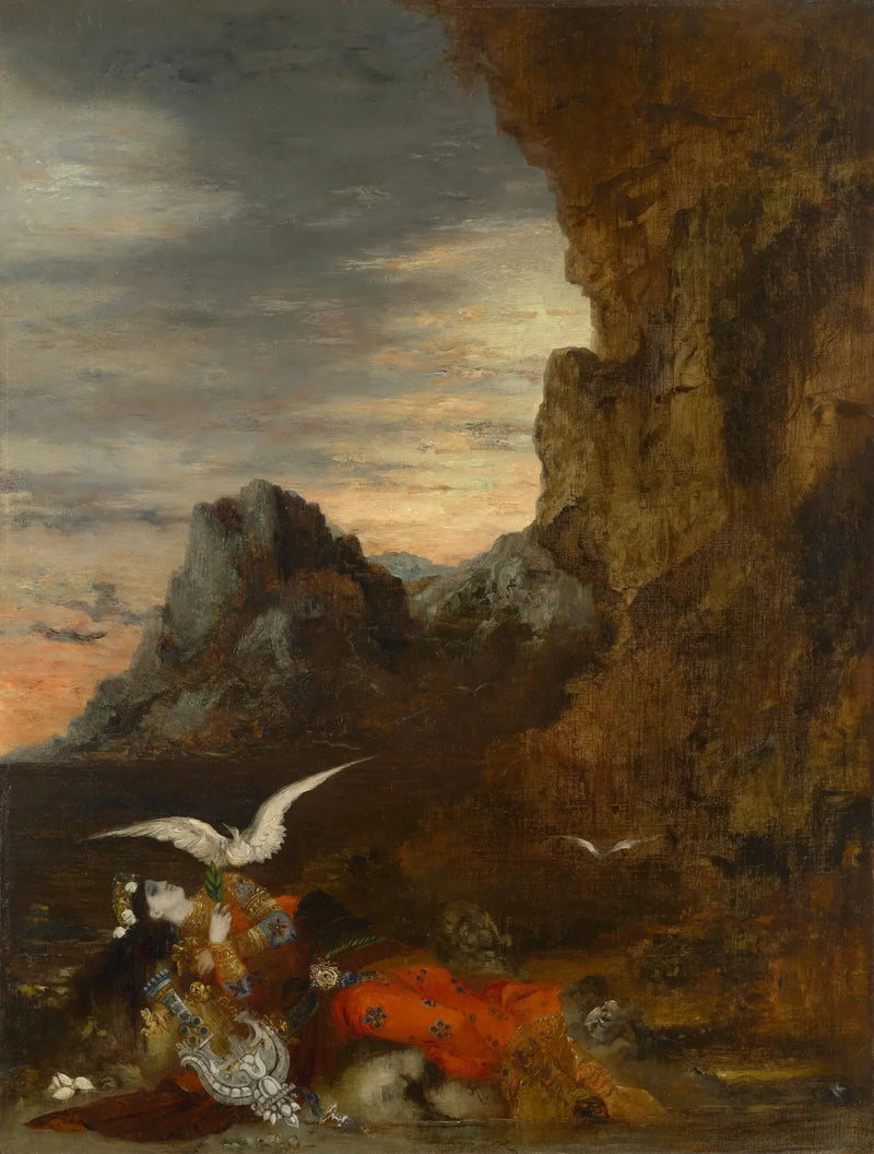 A morte de Sappho - Gustave Moreau