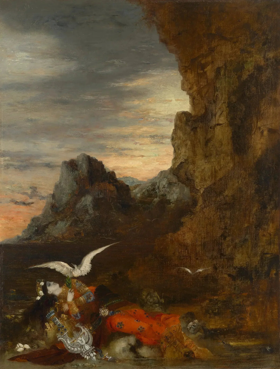 A morte de Sappho - Gustave Moreau