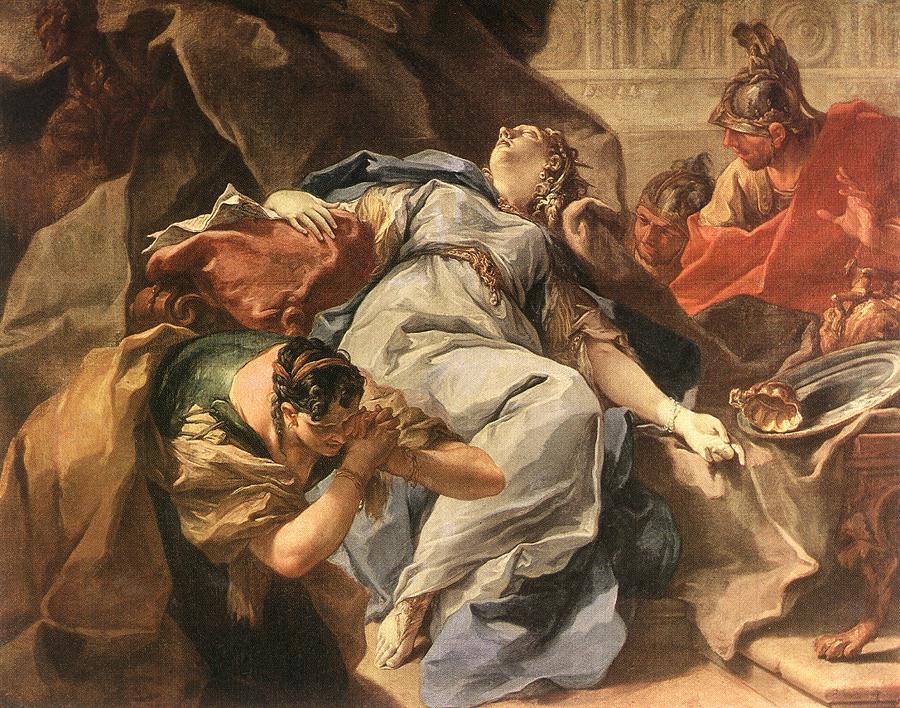 A Morte de Sofonisba - Giovanni Battista Pittoni