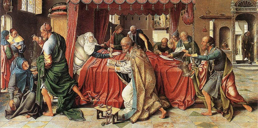 A Morte da Virgem - Joos van Cleve