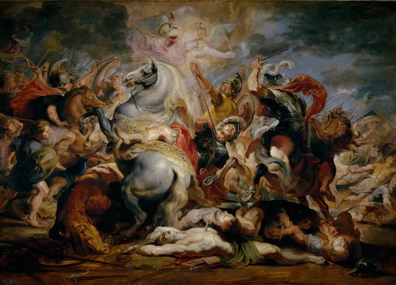 A morte do cônsul Decius - Peter Paul Rubens