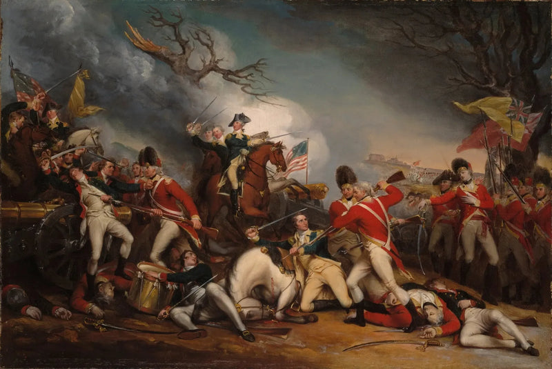 A morte do general Mercer na Batalha de Princeton, em 3 de janeiro de 1777 - John Trumbull