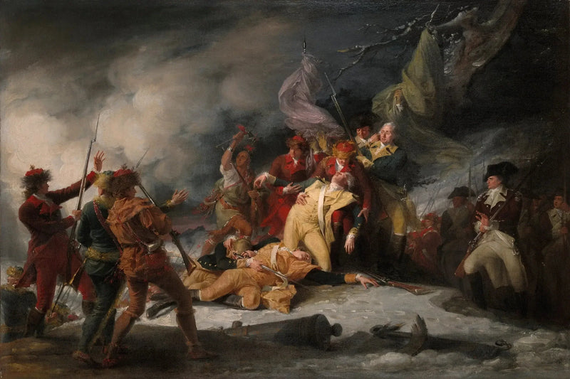 A Morte do General Montgomery na Batalha de Quebec, em 31 de dezembro de 1775 - John Trumbull