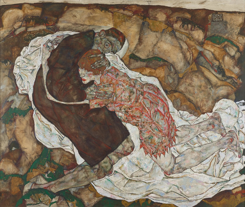 A Morte e a Jovem Moça - Egon Schiele