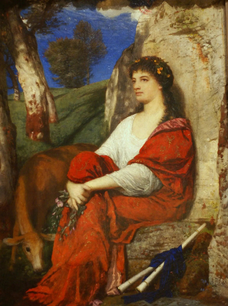 A Musa Euterpe - Arnold Böcklin