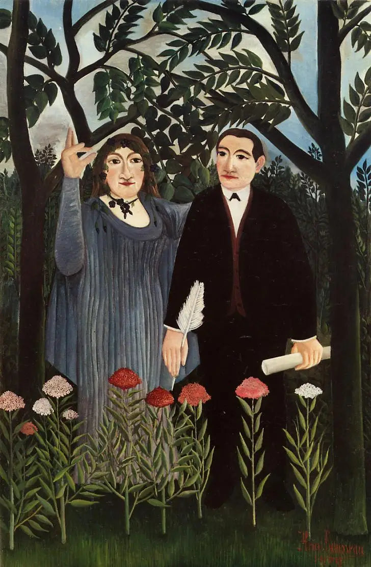 A Musa inspirando o poeta - Henri Rousseau