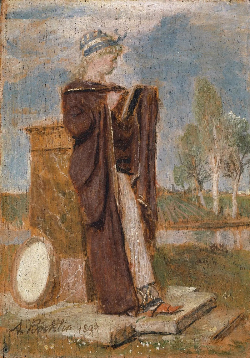 A Musa Thalia - Arnold Böcklin