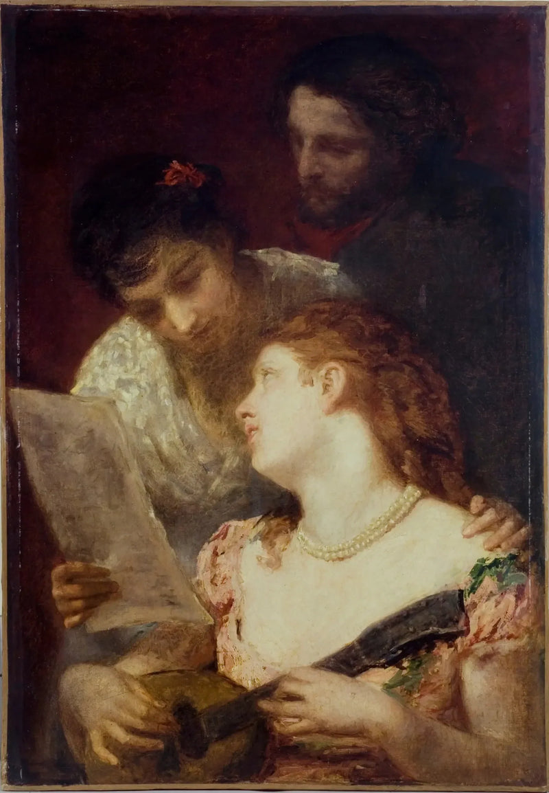 A música (festa musical) - Mary Cassatt