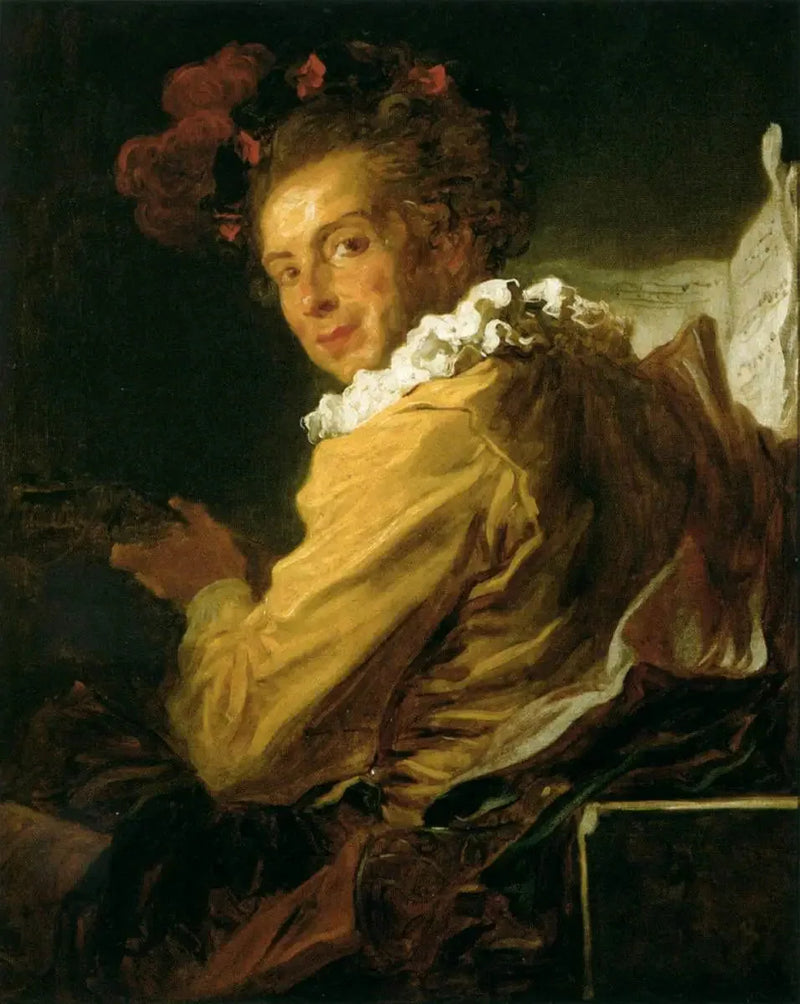 A música - Retrato de M. de la Bretèche - Jean-Honoré Fragonard