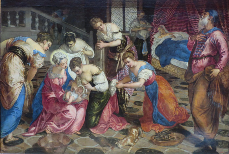 A Nascimento de João Batista - Jacopo Tintoretto