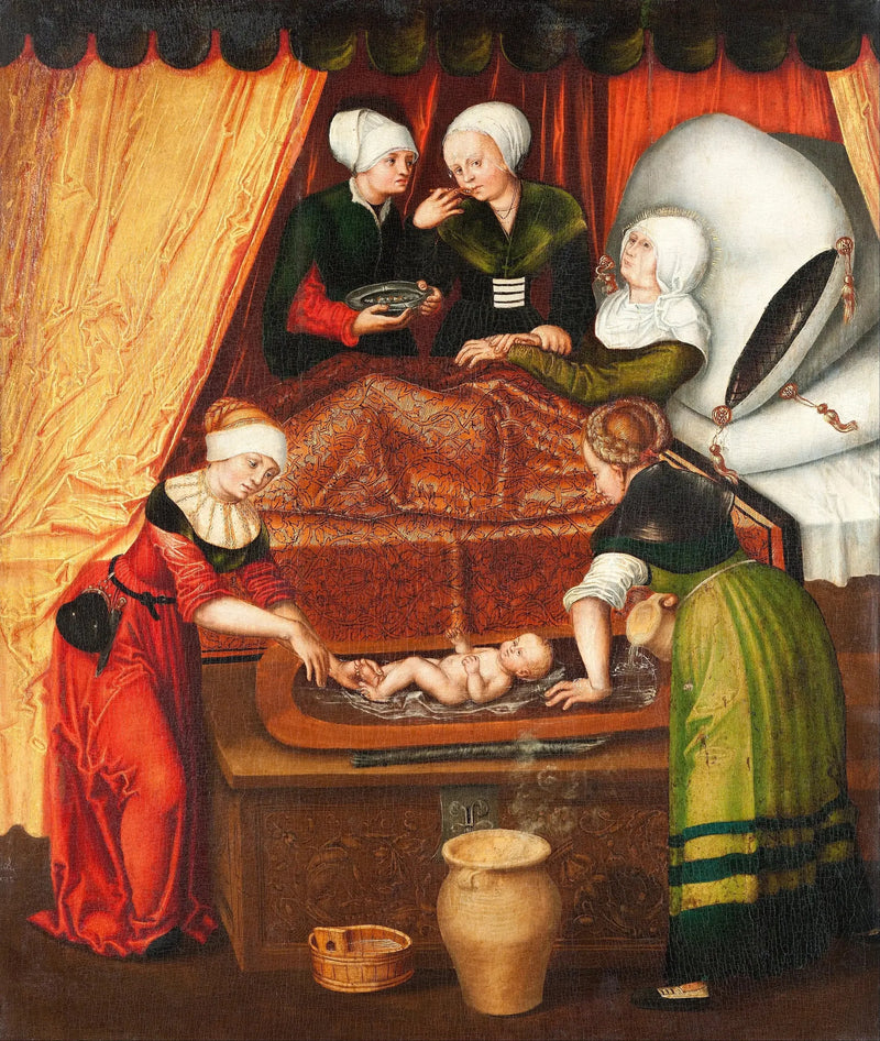 O nascimento de João Batista - Lucas Cranach, o Velho