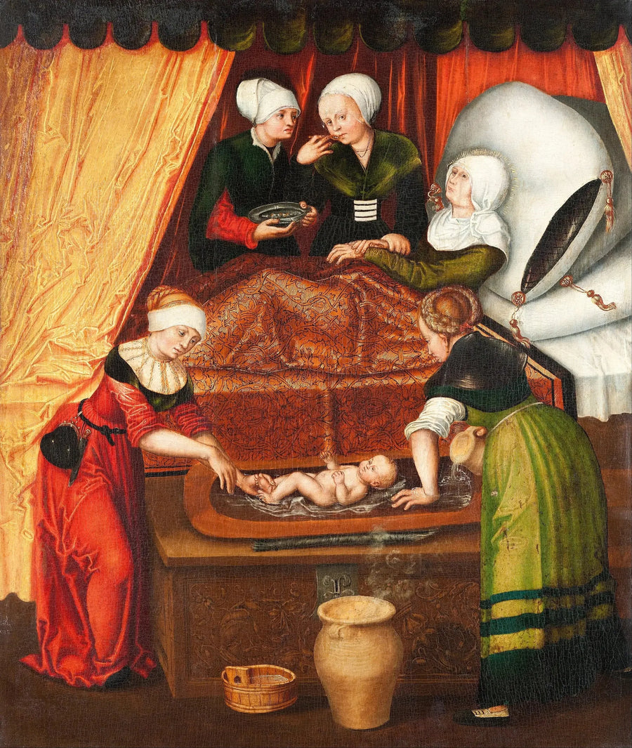 O nascimento de João Batista - Lucas Cranach, o Velho