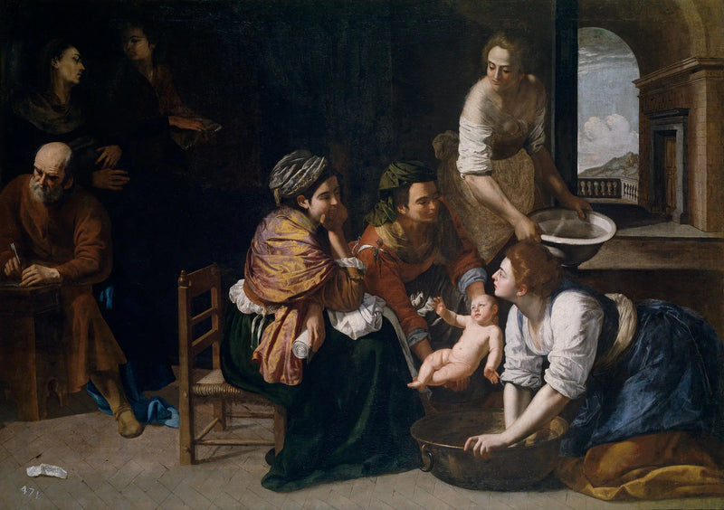 O Nascimento de São João Batista - Artemisia Gentileschi