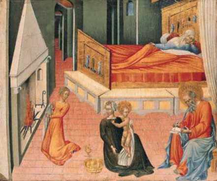 La Naissance de saint Jean-Baptiste: Panneau de la prédelle - Giovanni di Paolo - Alpha Reproduction