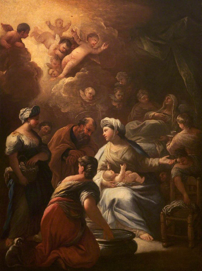 O nascimento da Virgem Maria - Luca Giordano
