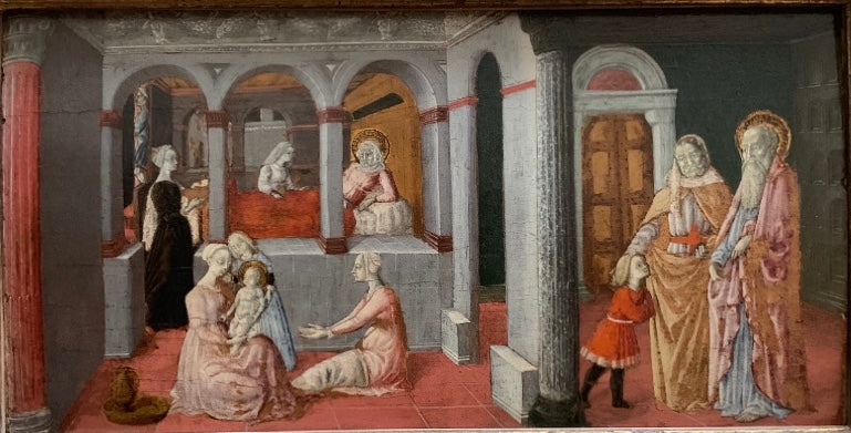 A Nascimento da Virgem - Matteo di Giovanni