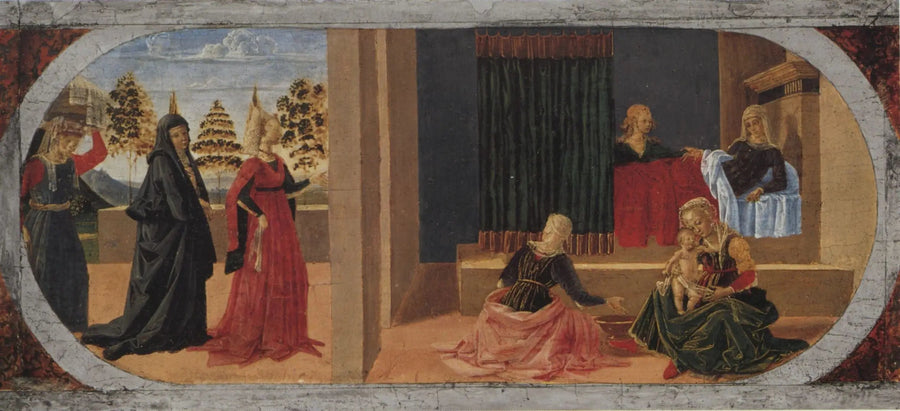 A Nascimento da Virgem - Pietro Perugino