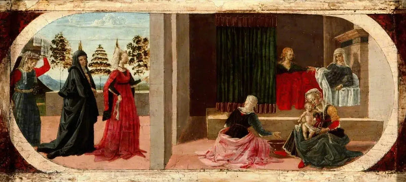 A Nascimento da Virgem - Pietro Perugino