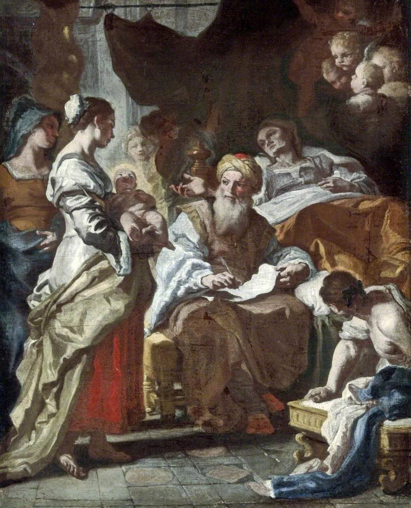 A Natividade de Jean Baptiste - Francesco Solimena