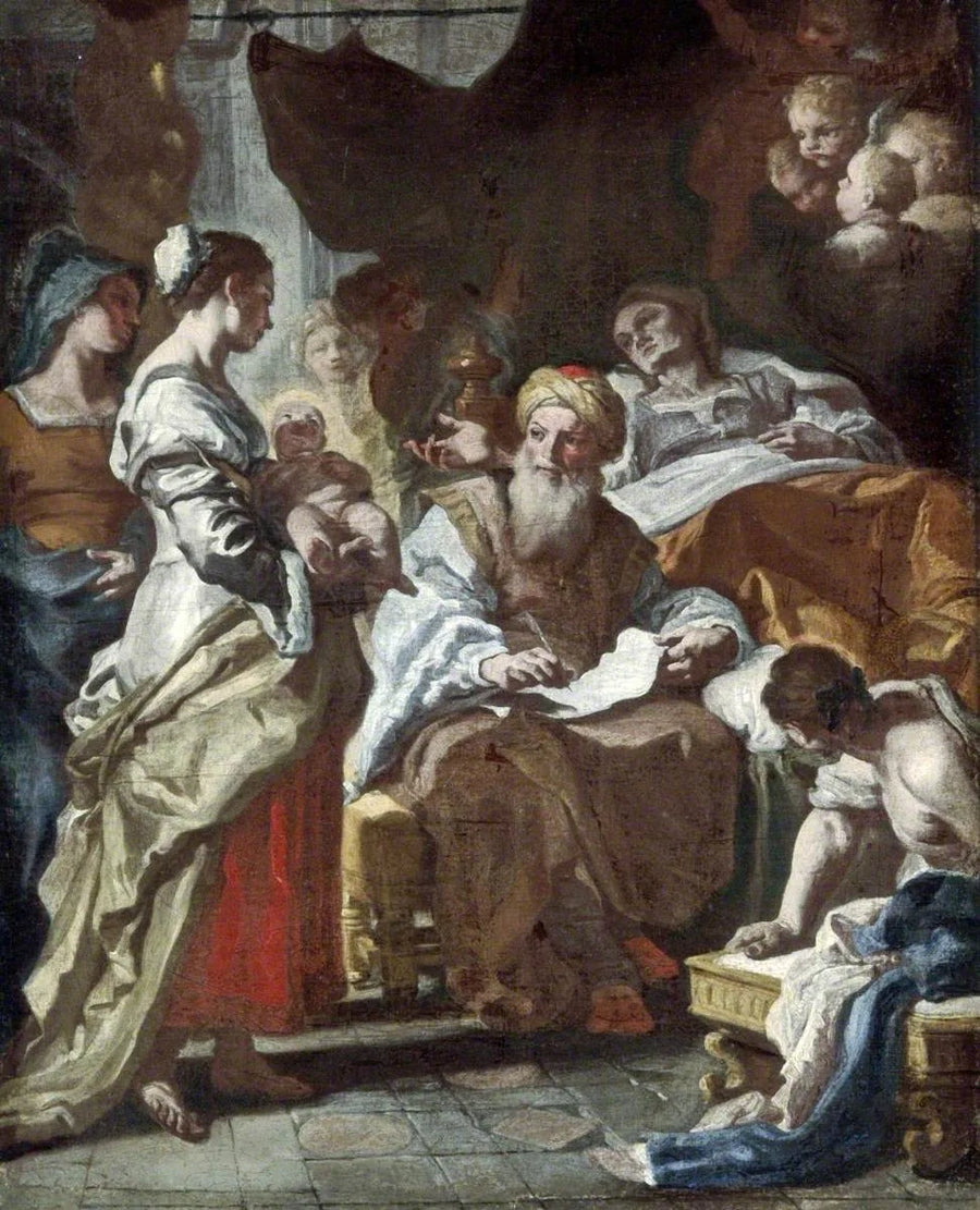 A Natividade de Jean Baptiste - Francesco Solimena