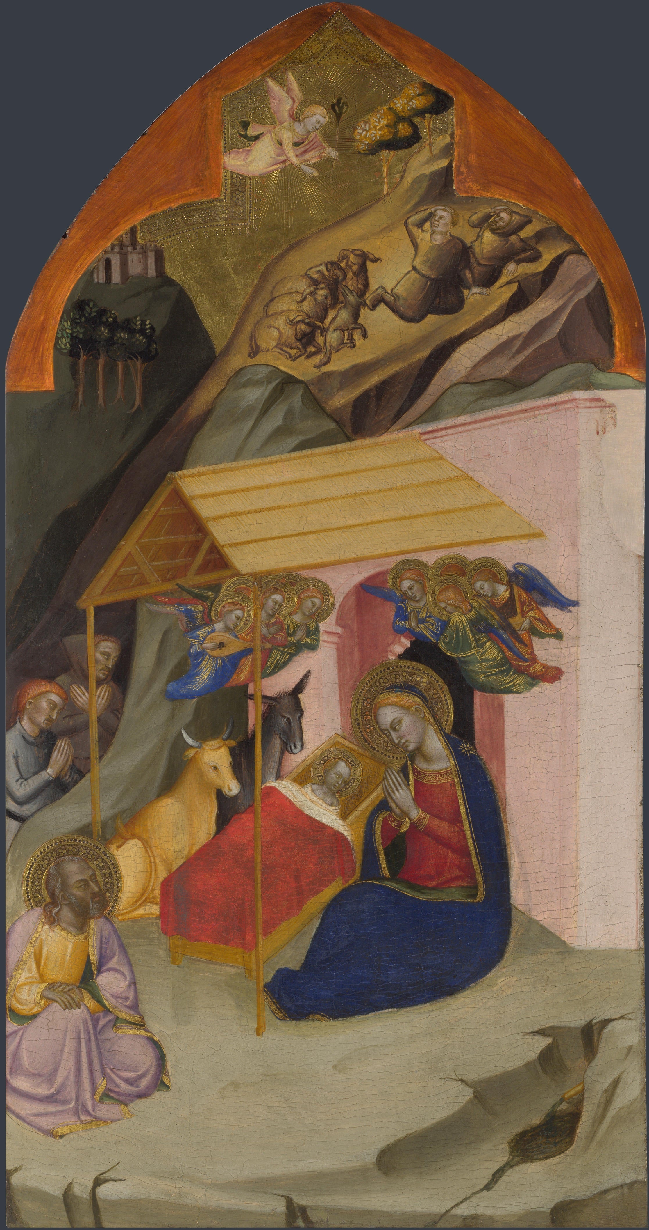 La Nativité et l’Annonciation aux bergers - Jacopo di Cione - Alpha Reproduction