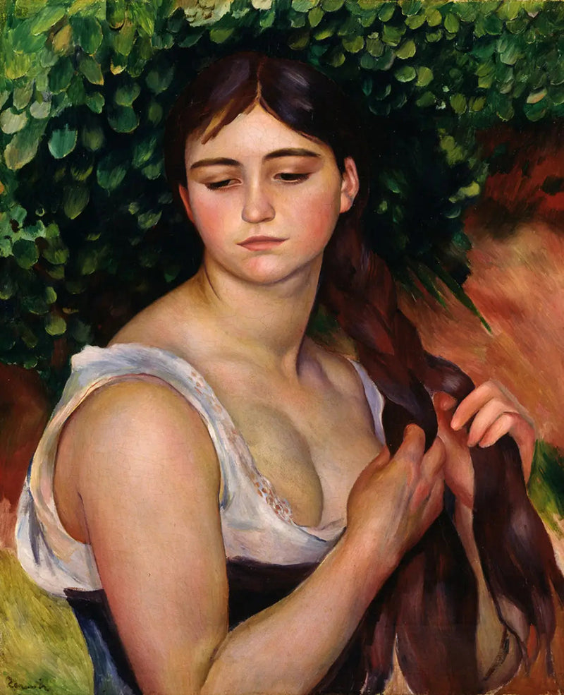 A Trança - Pierre-Auguste Renoir