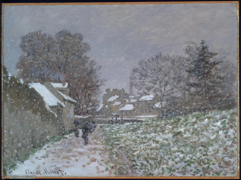 A neve em Argenteuil - Claude Monet