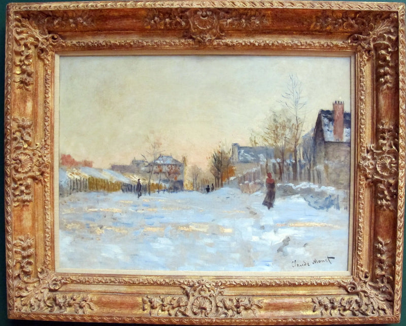 A Neve em Argenteuil - Claude Monet
