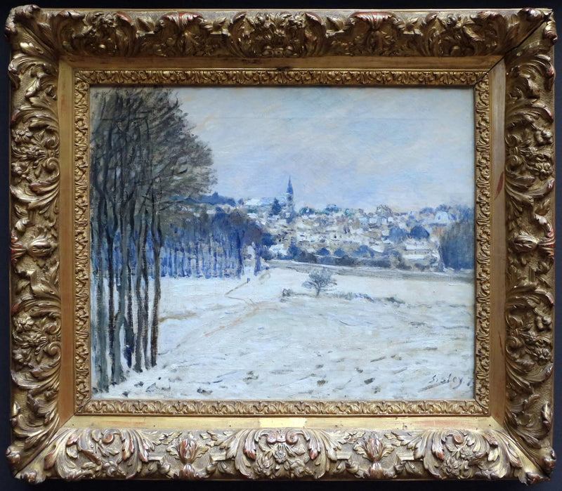 A Neve em Marly-le-Roi - Alfred Sisley