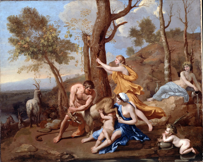 A Comida de Júpiter - Nicolas Poussin