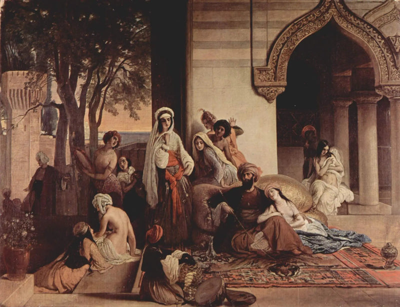 A Nova Favorita (cena de harém) - Francesco Hayez